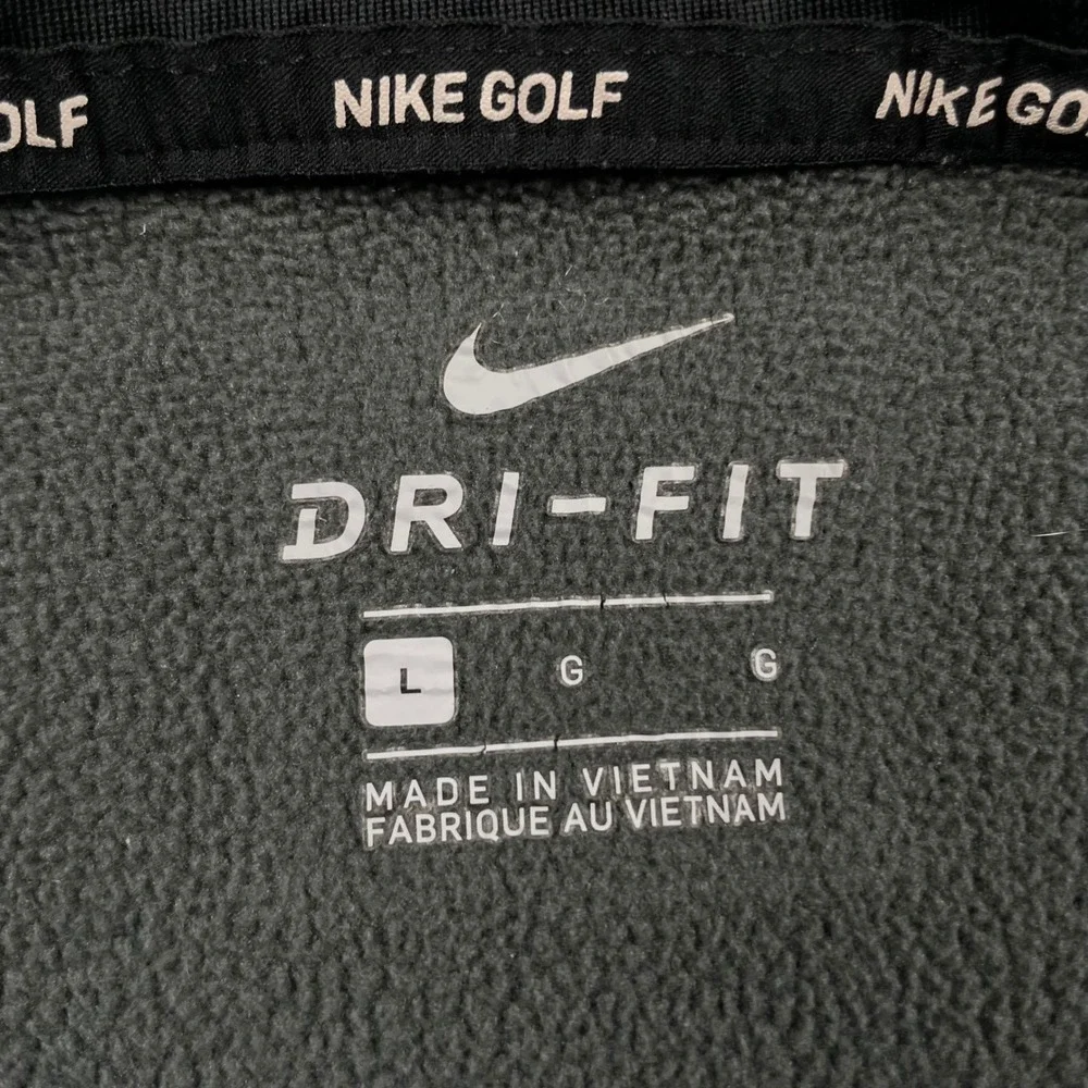 Nike Hoodie Jacket Mens Large Gray Therma Pebble Beach Golf Links Dri-Fit